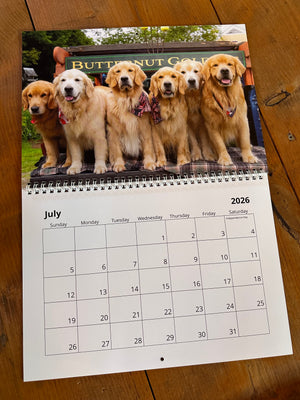 2026 Golden Dog Farm Calendar