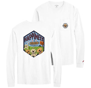 Happiness is Golden Long Sleeve Pocket T-Shirt
