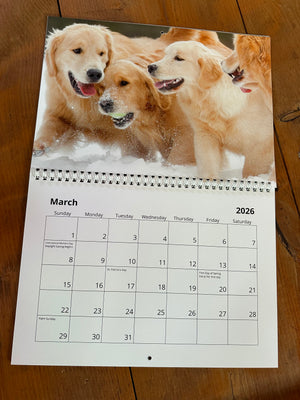 2026 Golden Dog Farm Calendar