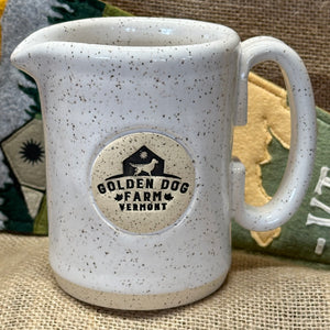 Golden Dog Farm Stoneware Pottery Pitcher