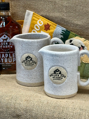 Golden Dog Farm Stoneware Pottery Pitcher