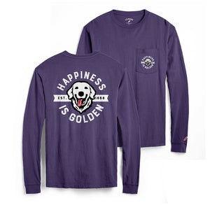 Happiness is Golden Long Sleeve Pocket T-Shirt
