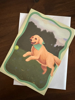 Golden Dog Farm Pop-Up Greeting Card x LovePop