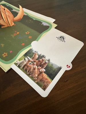 Golden Dog Farm Pop-Up Greeting Card x LovePop