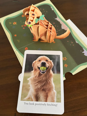 Golden Dog Farm Pop-Up Greeting Card x LovePop
