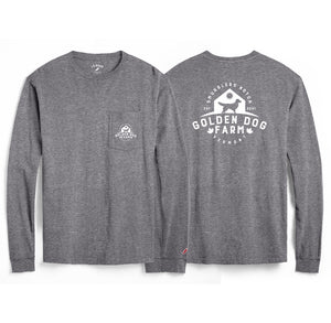 Golden Dog Farm Long Sleeve Pocket Tee