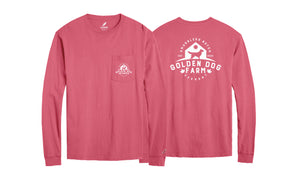 Golden Dog Farm Long Sleeve Pocket Tee
