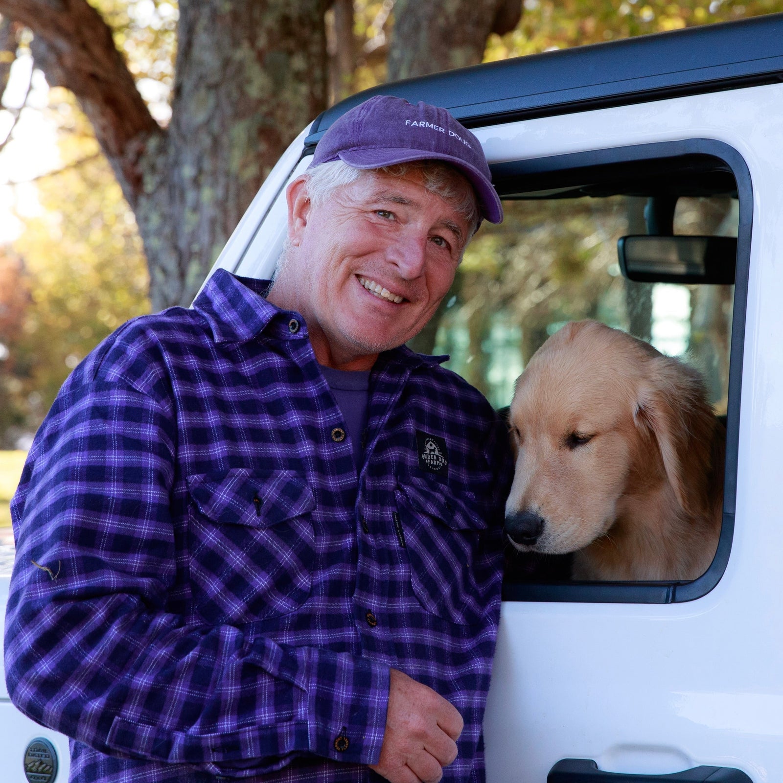 “Purple is my favorite color.” Farmer Doug