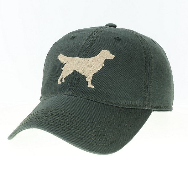 Life Is Golden Retriever Dad Hat - Funny Washed Cotton Baseball Cap For Men & Women - Adjustable Strapback