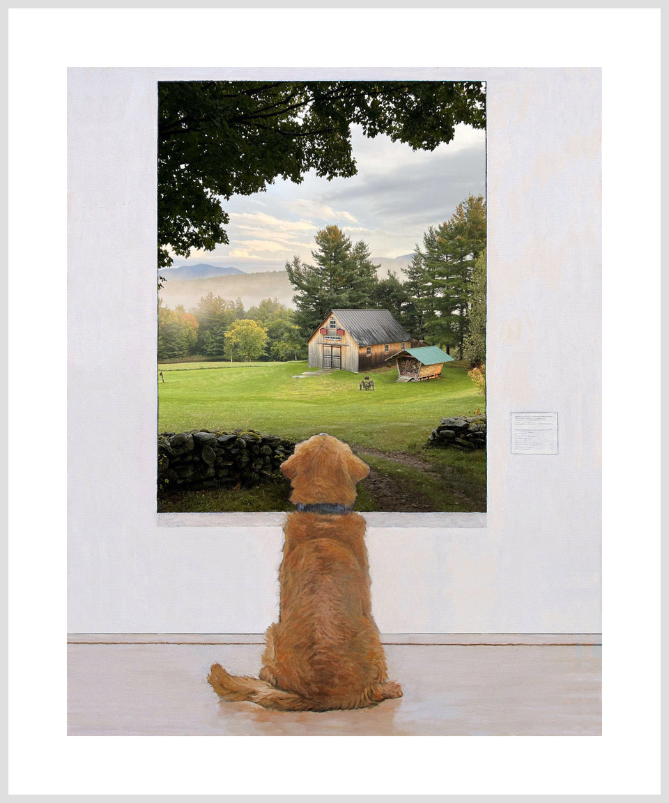 "A Dog at the Museum: Golden Dog Farm" Edition Notecard x Tom Mosser