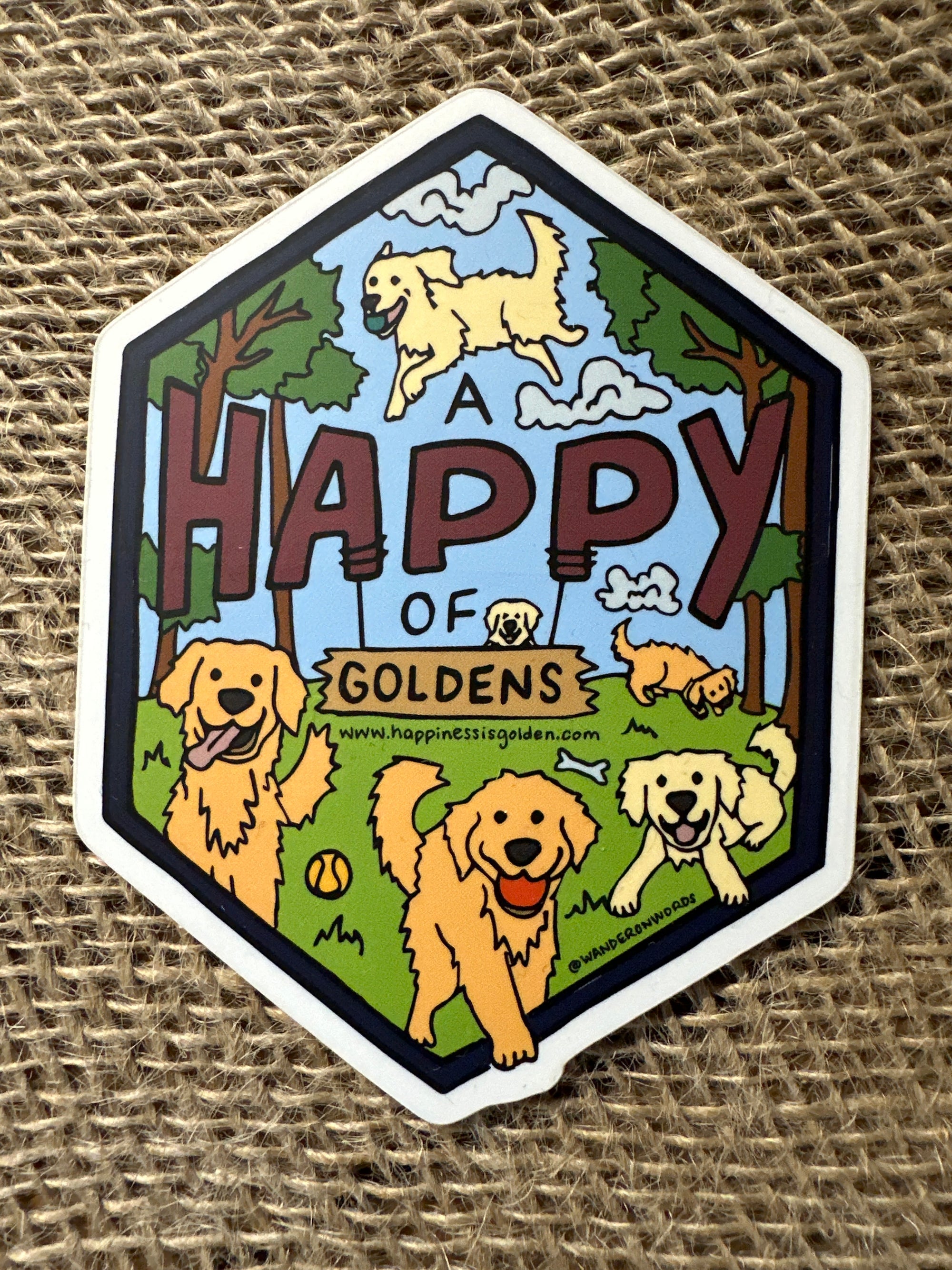 Happy of Goldens Sticker