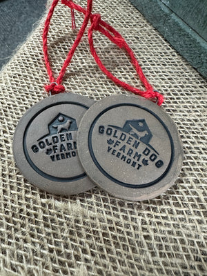 Golden Dog Farm Ceramic Ornament x Uphill Pottery