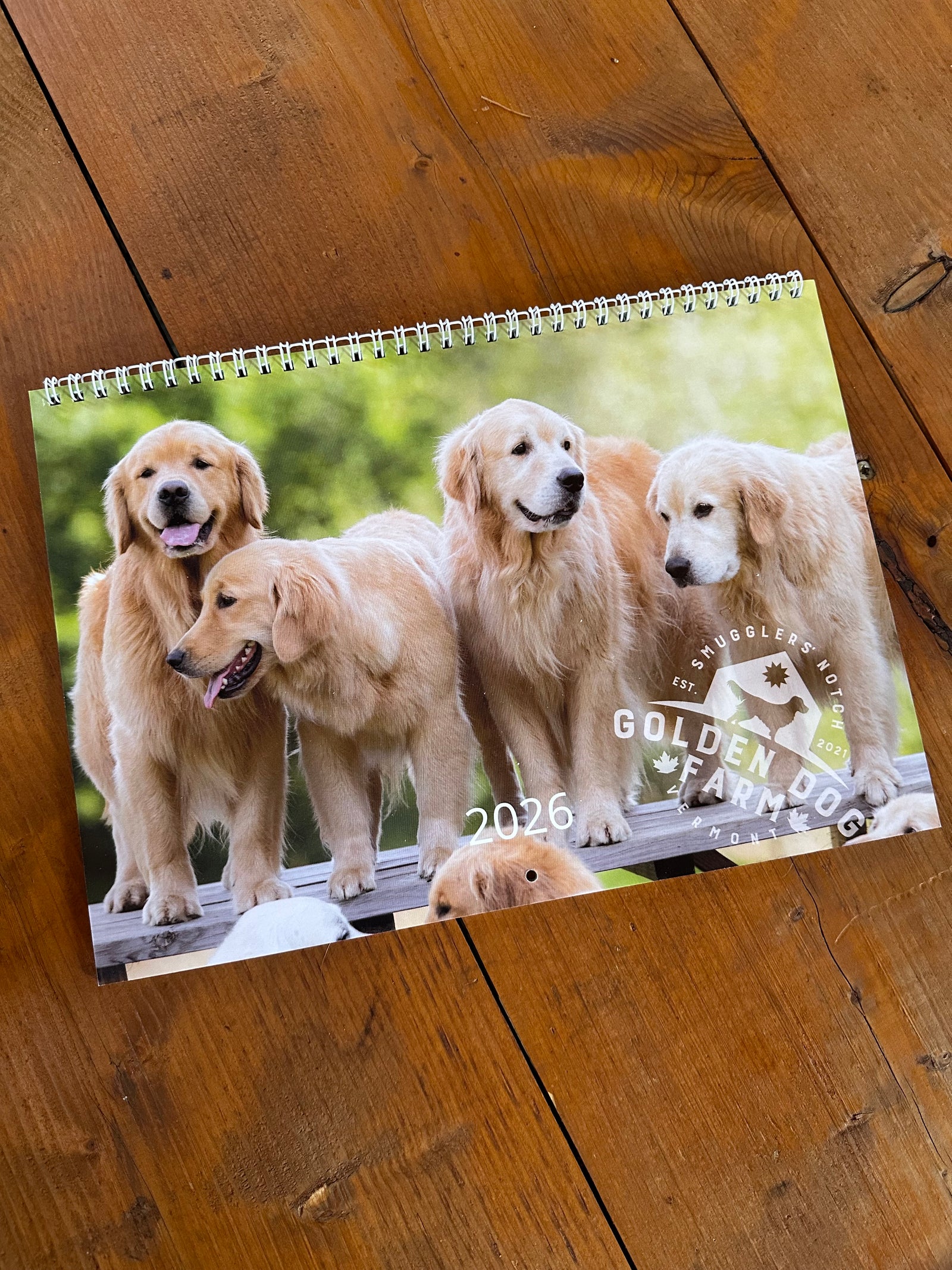 2026 Golden Dog Farm Calendar