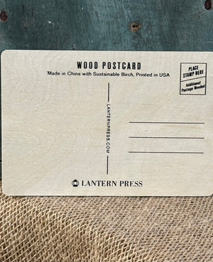 Farm Dog Wood Postcard x Lantern Press