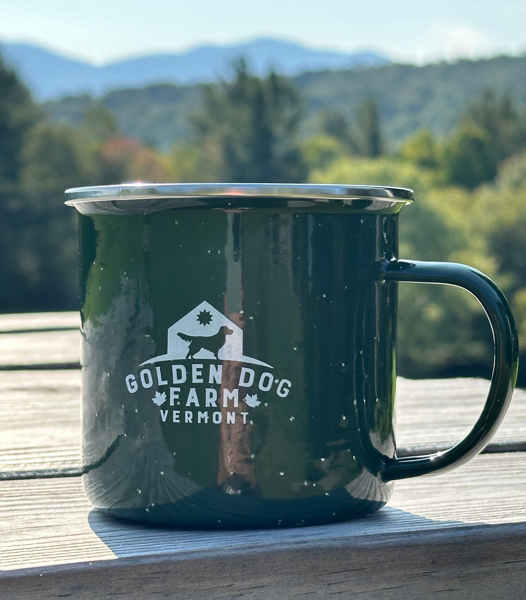 Golden Dog Farm Enameled Steel Campfire Mugs