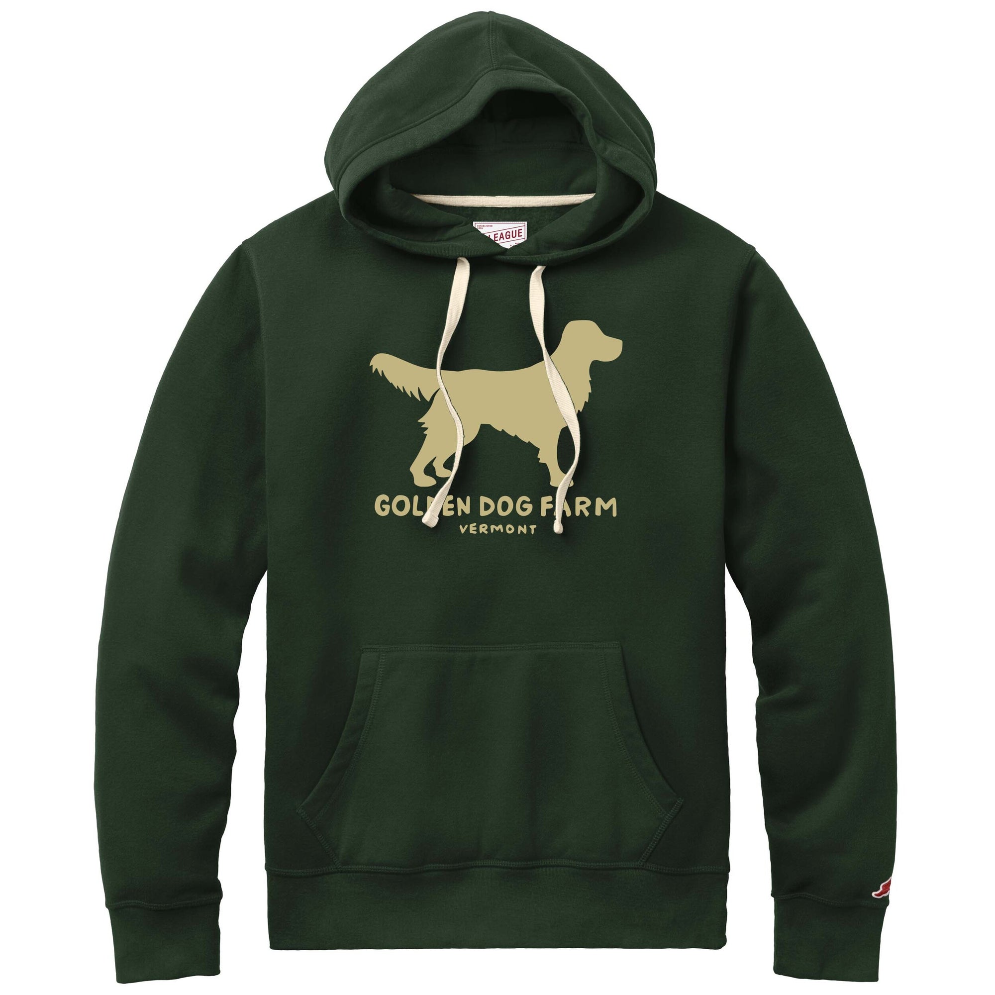 Golden Retriever Silhouette Hooded Sweatshirt