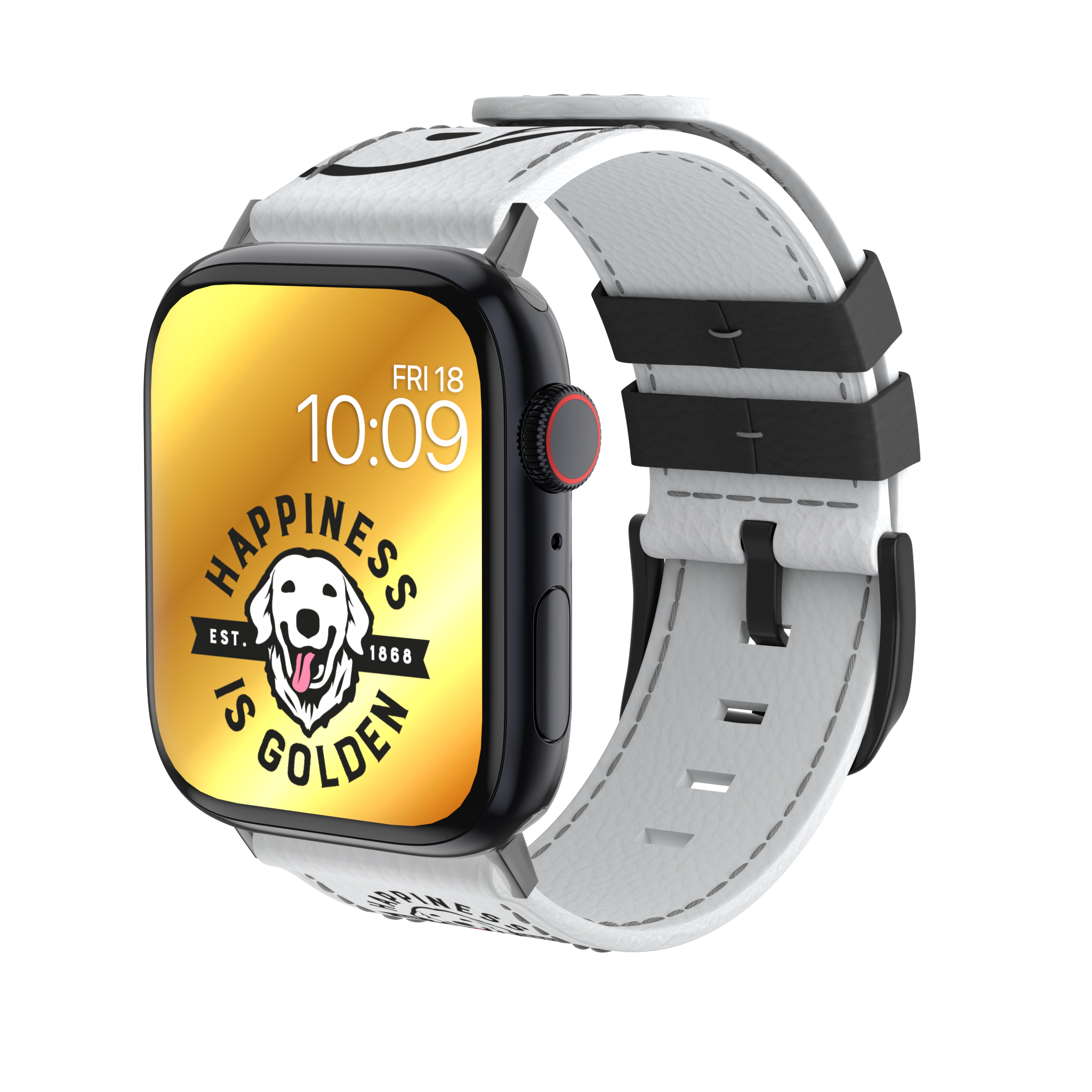Golden Retriever Leather Watchband Apple Watch Golden Dog Farm LLC