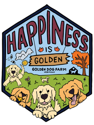 Happiness is Golden Sticker/ Magnet