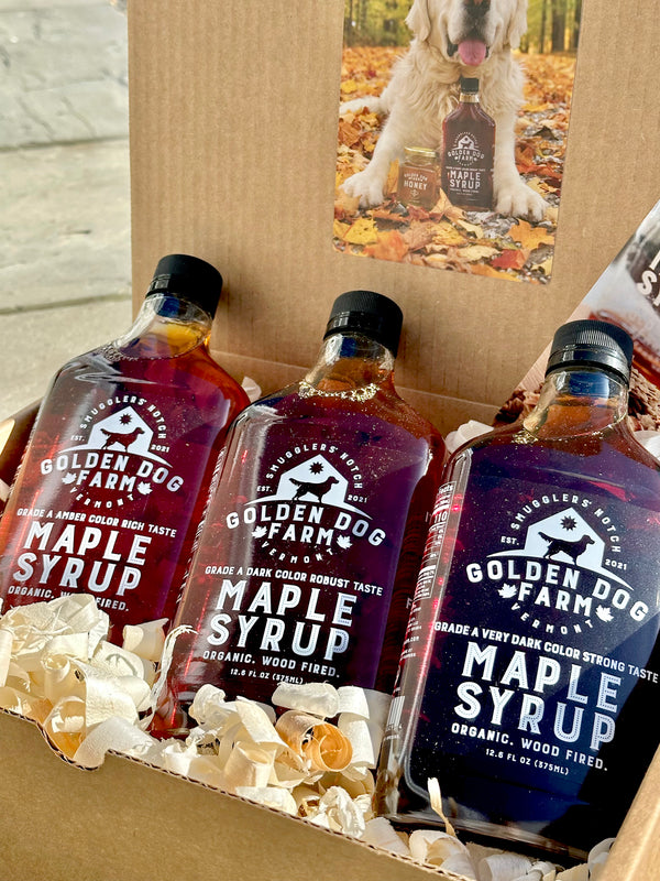 Maple Syrup Sampler Set (375mL) - Golden Dog Farm LLC