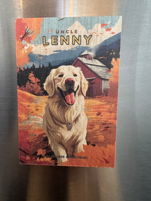 Farm Dog Wood Magnets