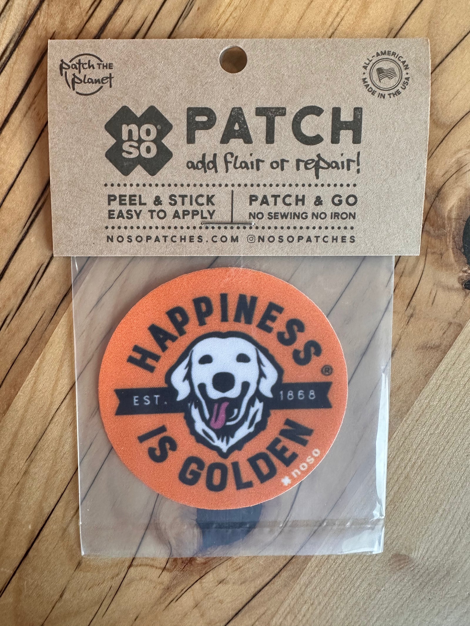Happiness is Golden Gear + Apparel Patch x NoSo Patches
