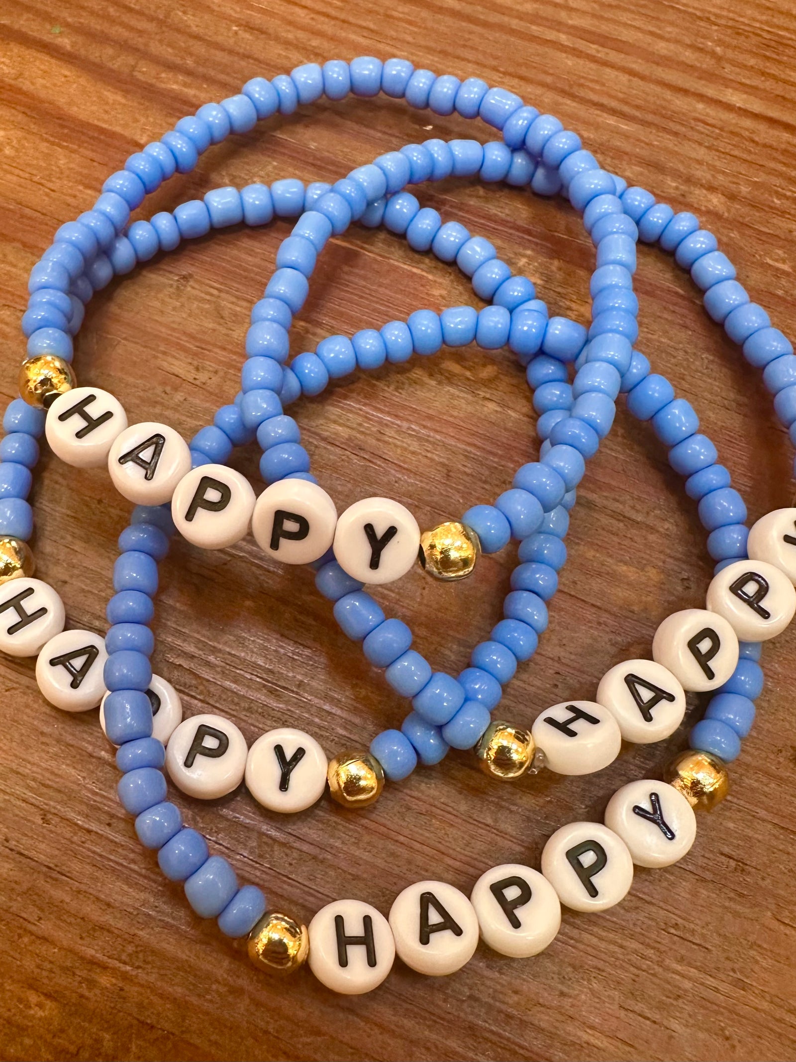 Beaded Happy Bracelets