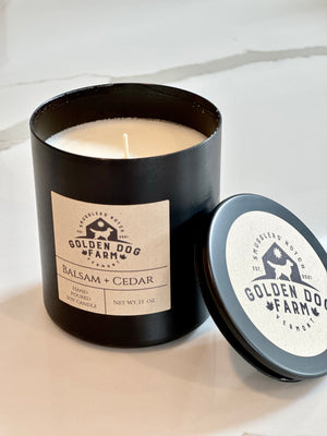 Golden Dog Farm Balsam+Cedar Candle