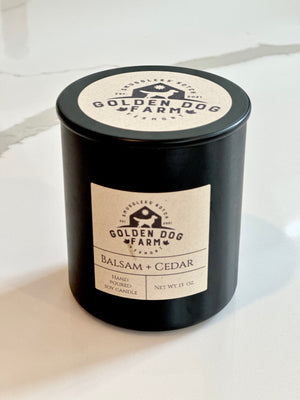 Golden Dog Farm Balsam+Cedar Candle