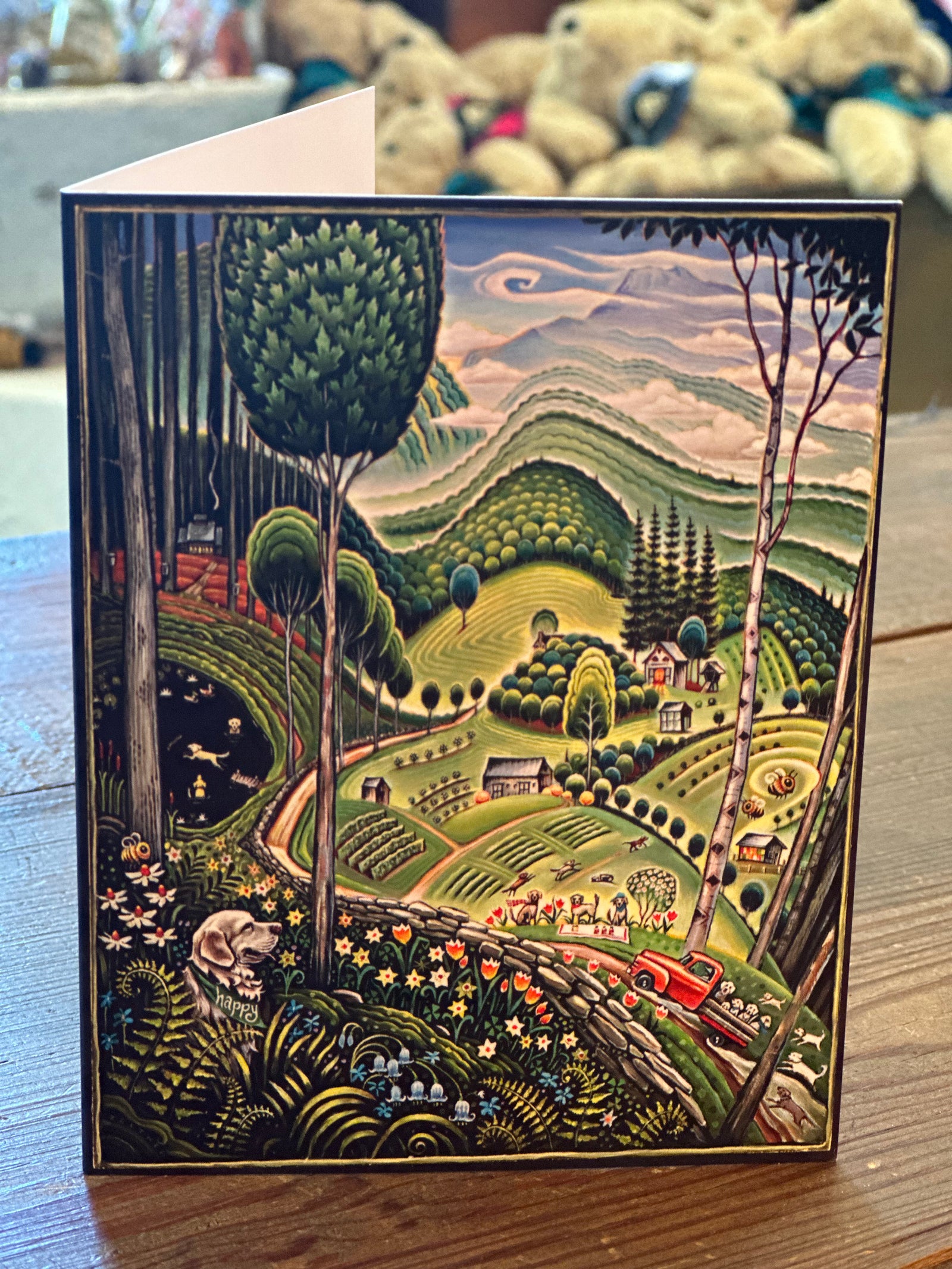 Farm Mural Small Notecard Set