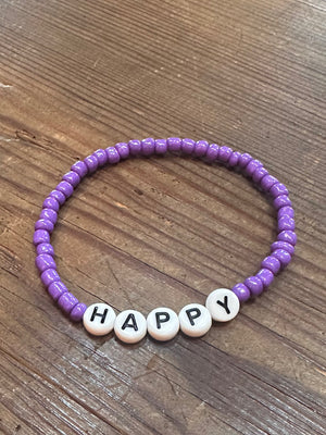 Beaded Happy Bracelets