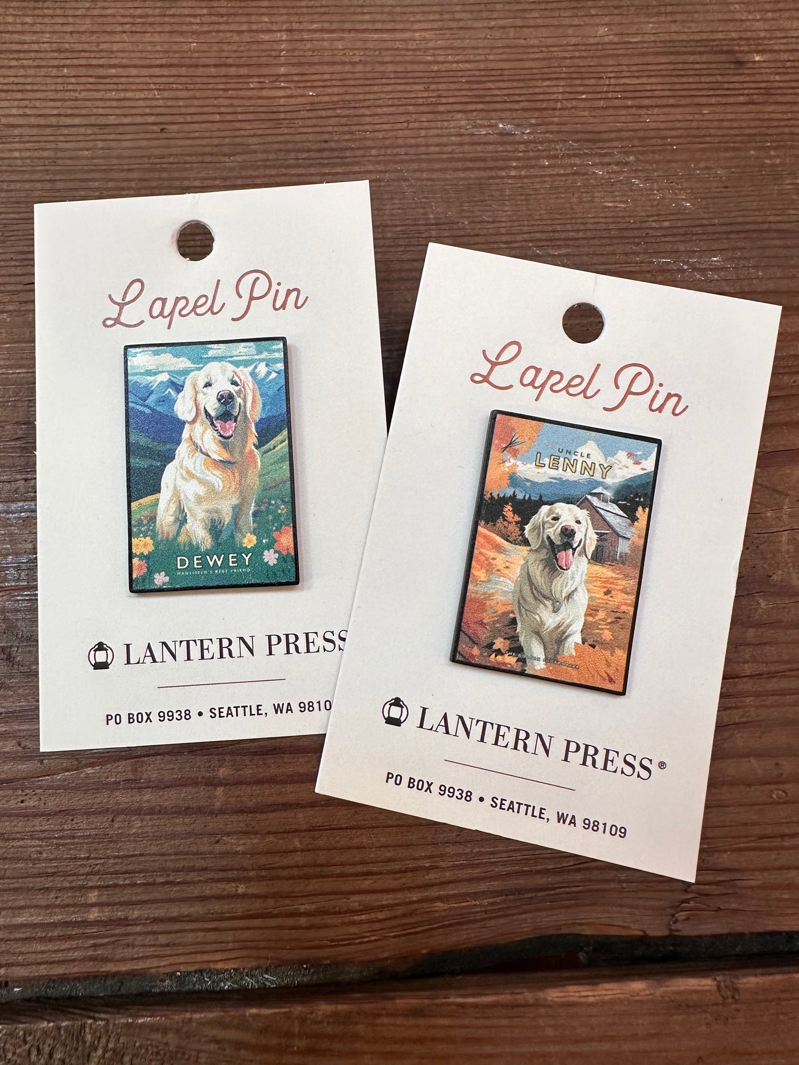 Farm Dog Wood Pins x Lantern Press