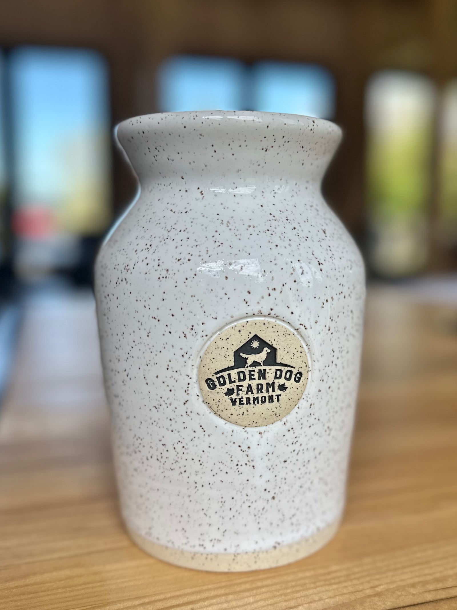 Golden Dog Farm Stoneware Pottery Vase x Danforth