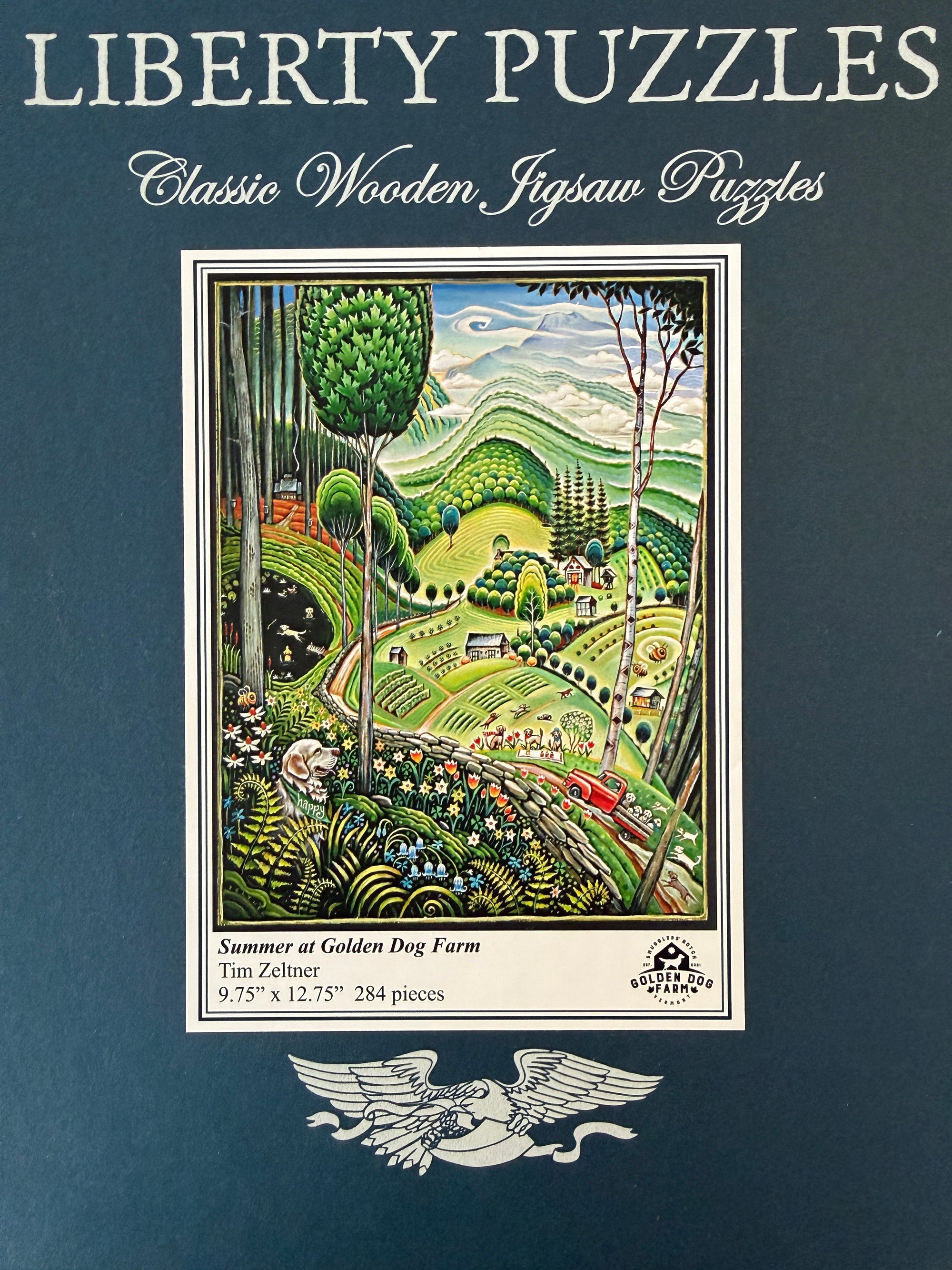 Golden Dog Farm Wooden Puzzle x Liberty Puzzles