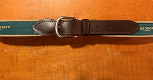Golden Dog Farm x Belted Cow Ribbon Club Belts (with leather tab)
