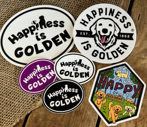 Happiness Is Golden Stickers + Magnets