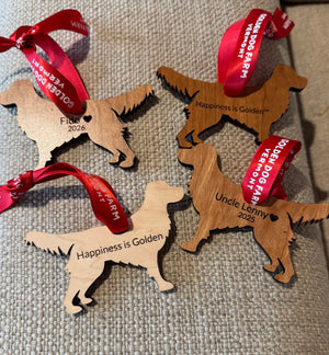 Personalized Golden Retriever Ornament