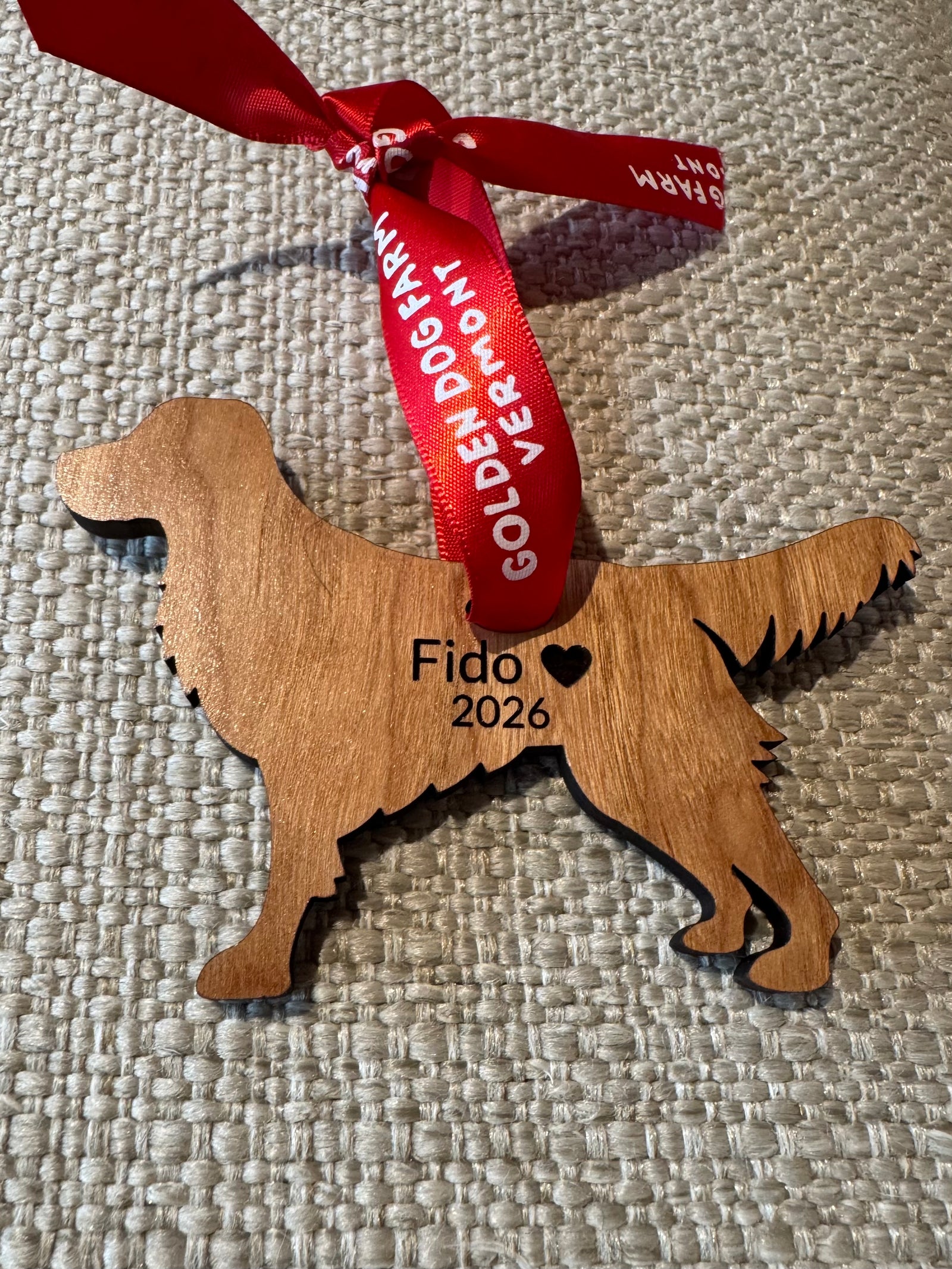 Personalized Golden Retriever Ornament