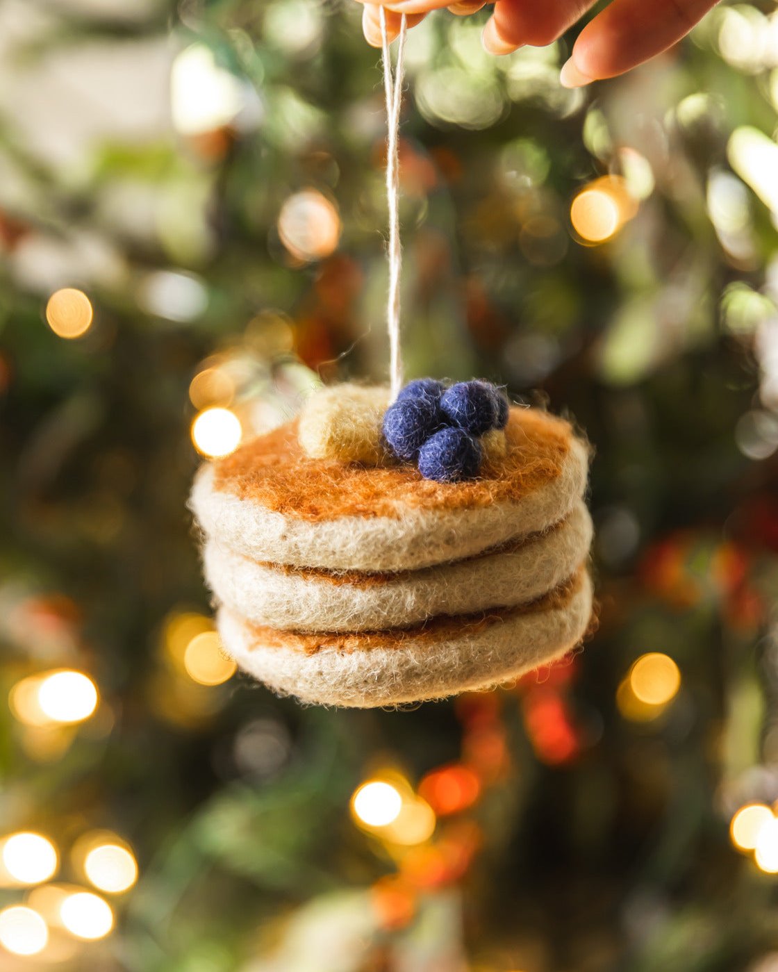 Pancake Stack Felt Ornament