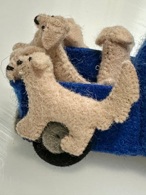 Truckload of Goldens Felt Ornament x Craftspring