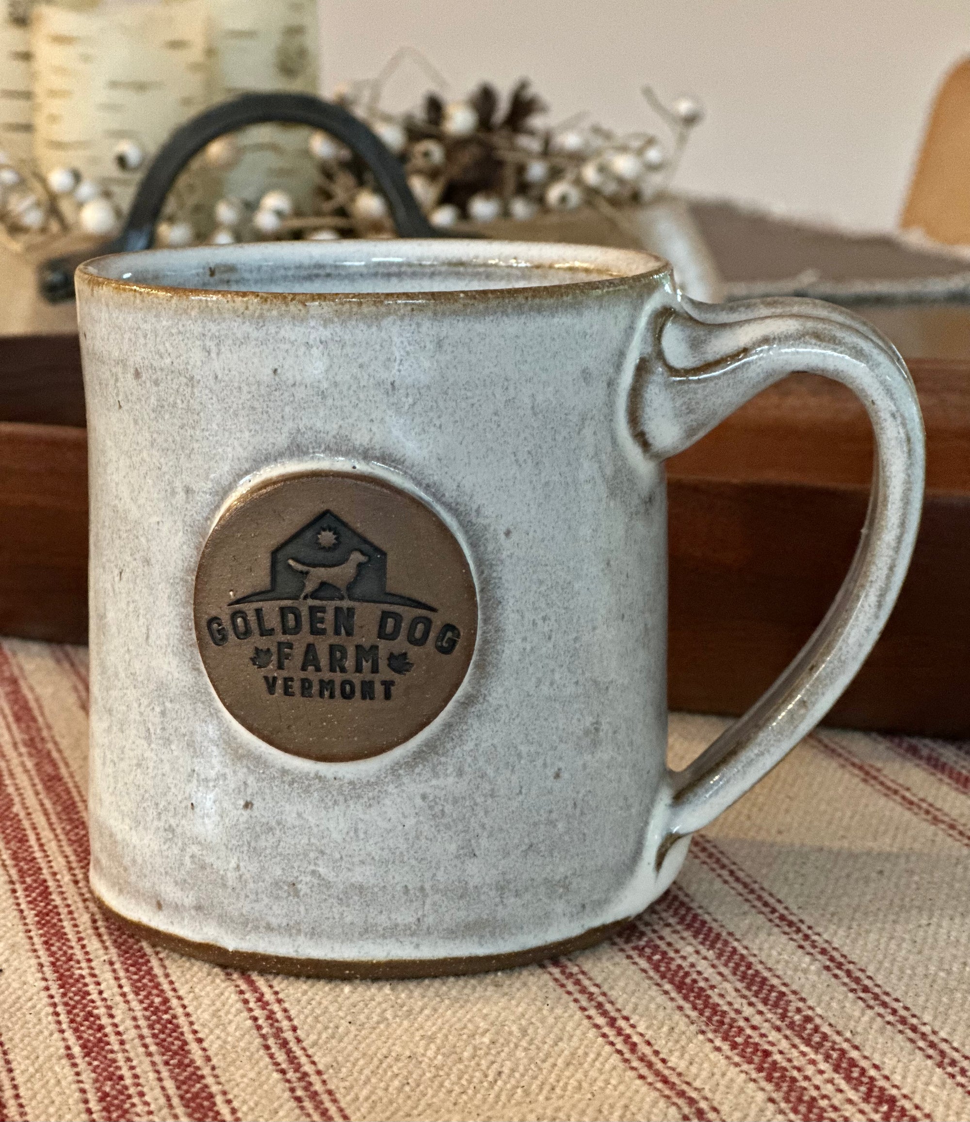 Golden Dog Farm Stoneware Pottery Mug