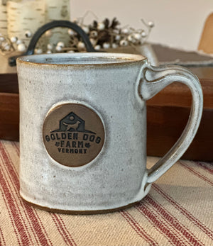 Golden Dog Farm Stoneware Pottery Mug