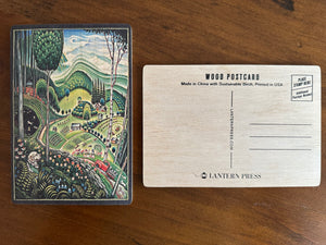 Farm Mural Wood Postcard x Lantern Press