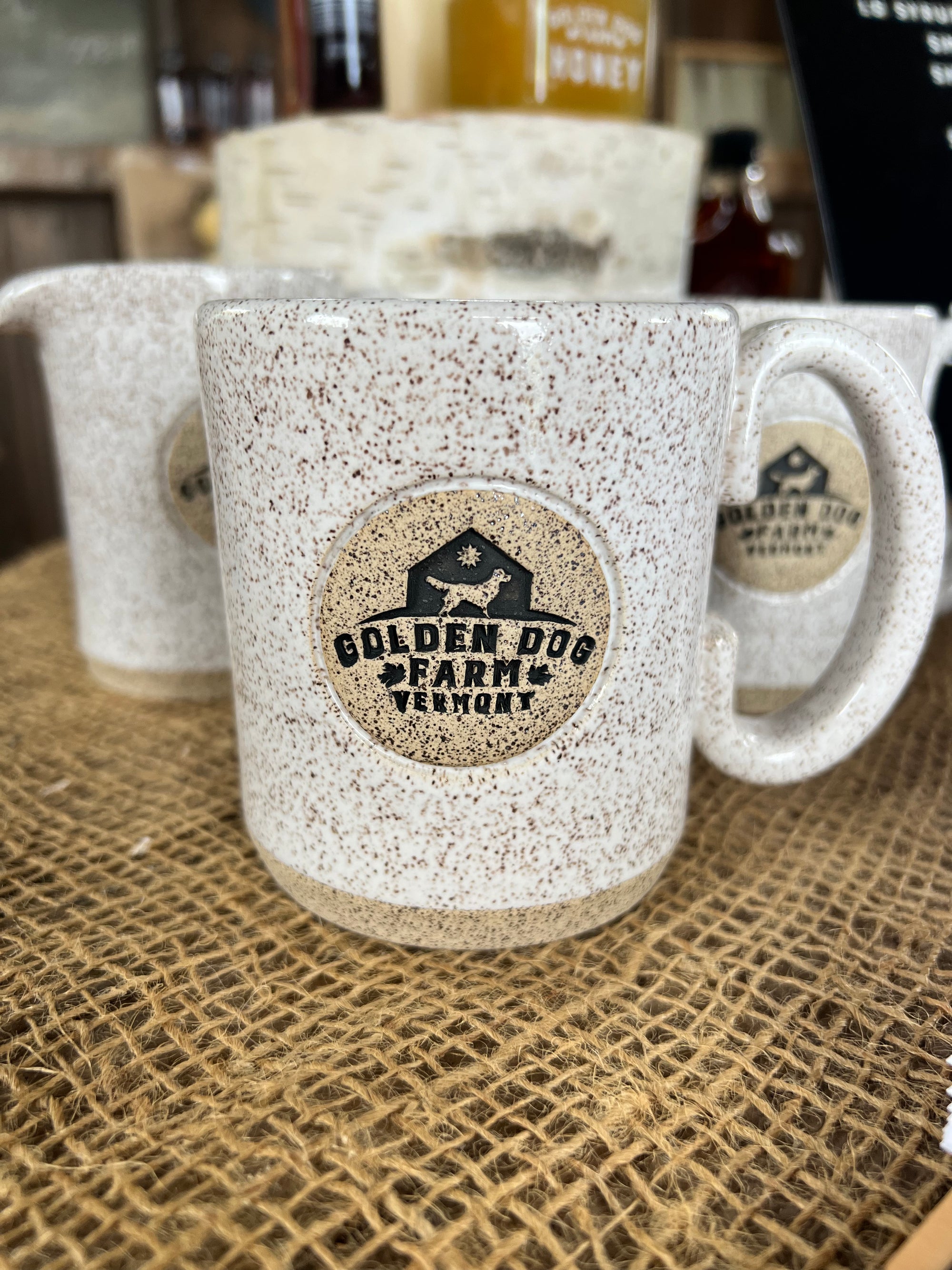 Golden Dog Farm Stoneware Pottery Mug