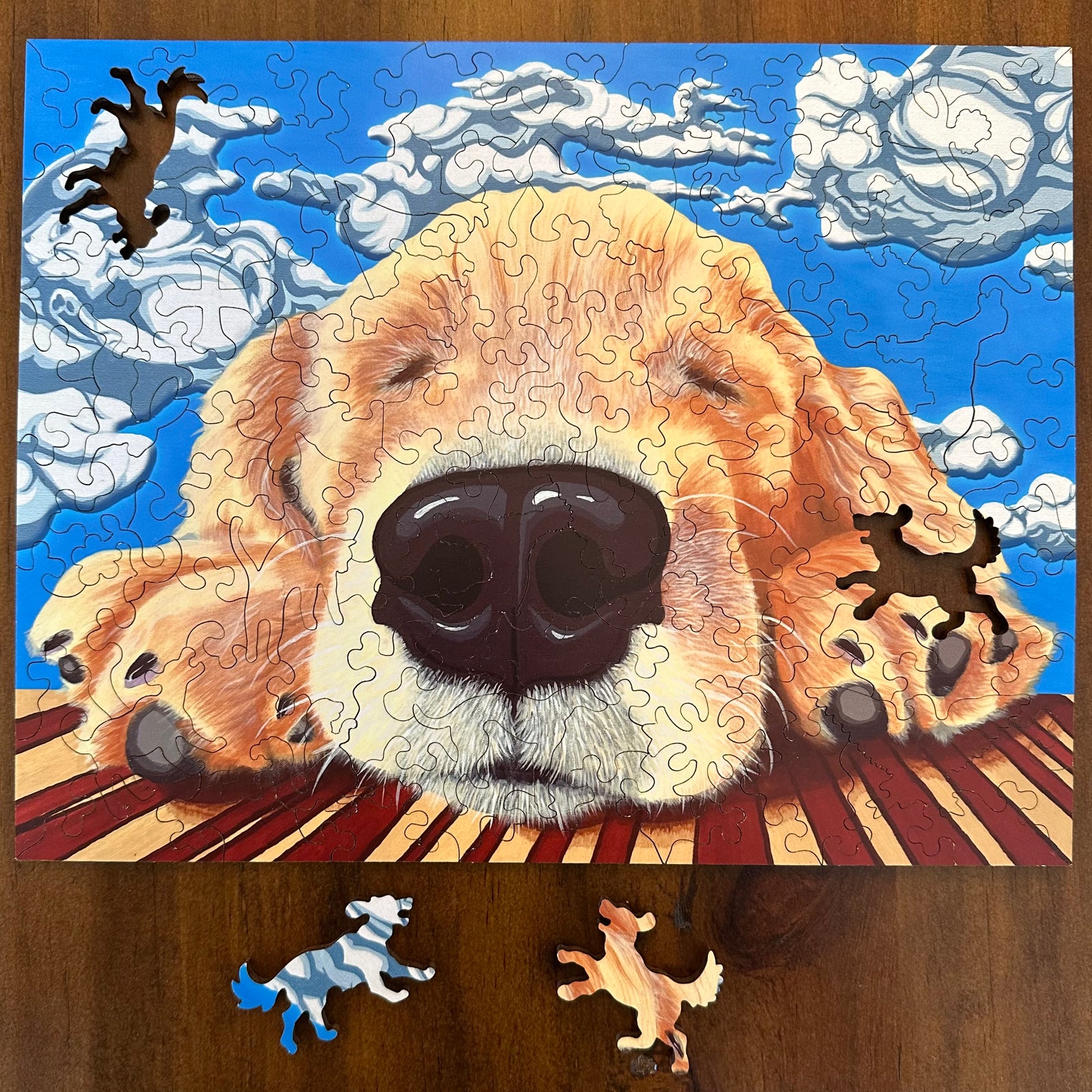 Golden Retriever Wooden Puzzle x Liberty Puzzles