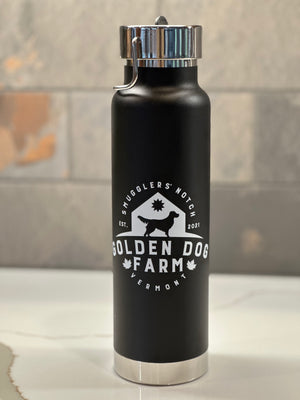 Golden Dog Farm 25 oz. Insulated Bottle w/Integrated Straw Lid