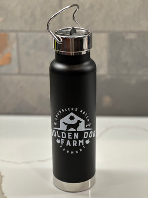 Golden Dog Farm 25 oz. Insulated Bottle w/Integrated Straw Lid