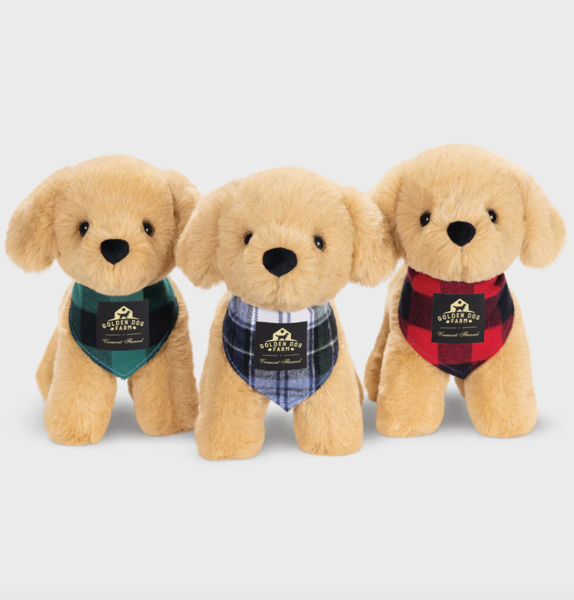 GDF x Vermont Teddy Bear + Vermont Flannel Plush Golden