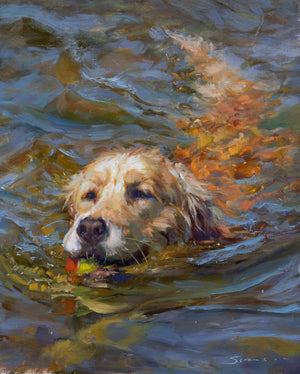 Brushstrokes of Happiness:  A Golden Retriever Focused Painting Retreat 8/25-8/27