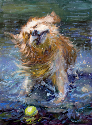 Brushstrokes of Happiness:  A Golden Retriever Focused Painting Retreat 8/25-8/27